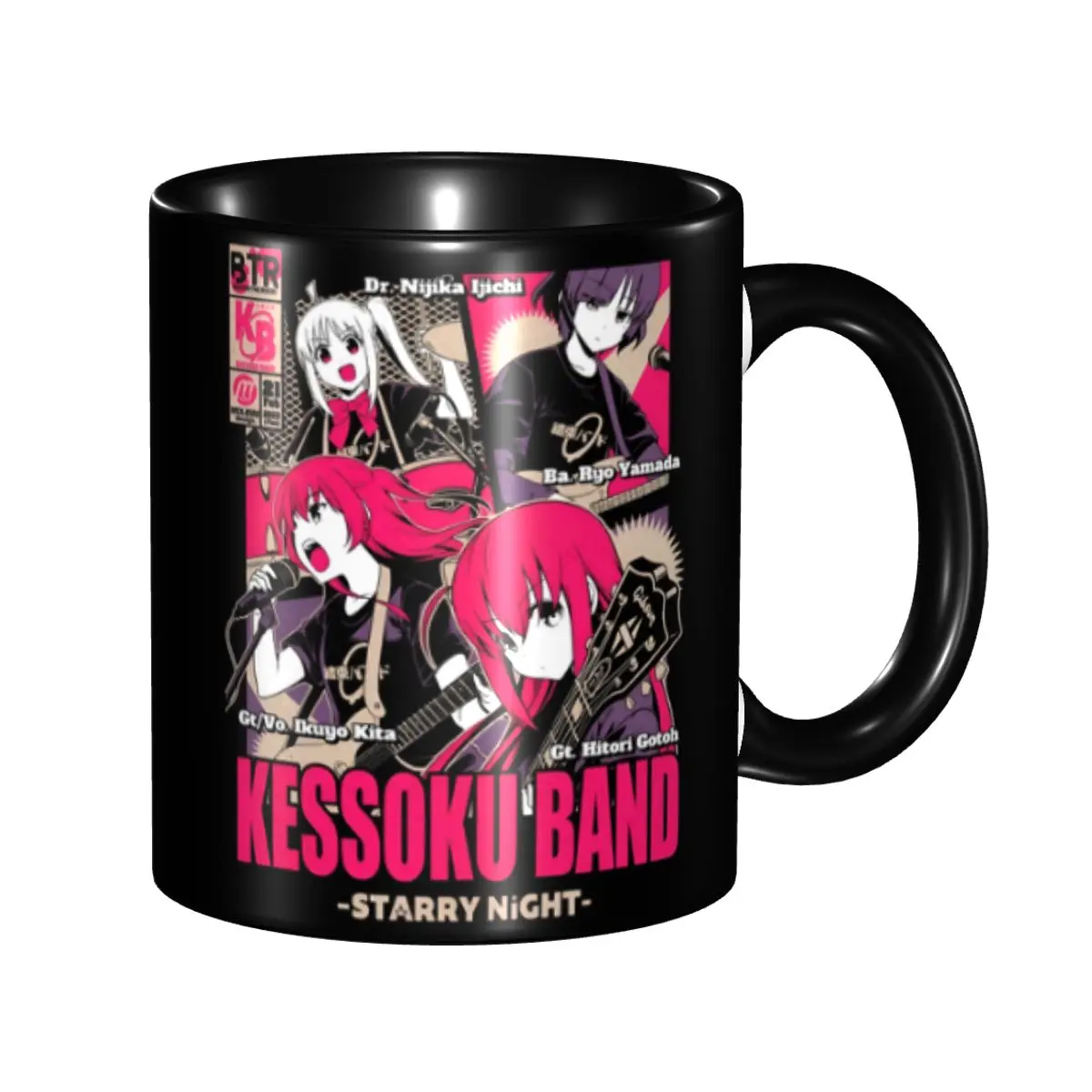 

Personalized DIY B-Bocchis The R-Rocks Ceramic Mug Ijichi Nijika Cartoon Anime Comic Coffee Cups Creative Gift