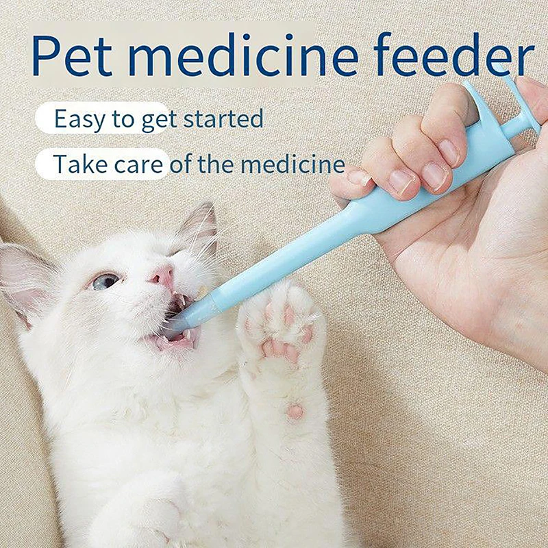 Medicine Feeder Handheld Multifunctional Pill Shooter Cat Dog Syringe Dispenser Medical Feeding Tool For Cats Dogs Pet Supplies