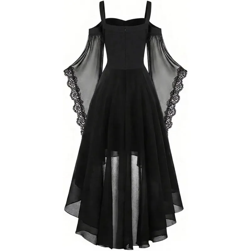 Robe Vampire à Manches Papillon en Résille – photo 5