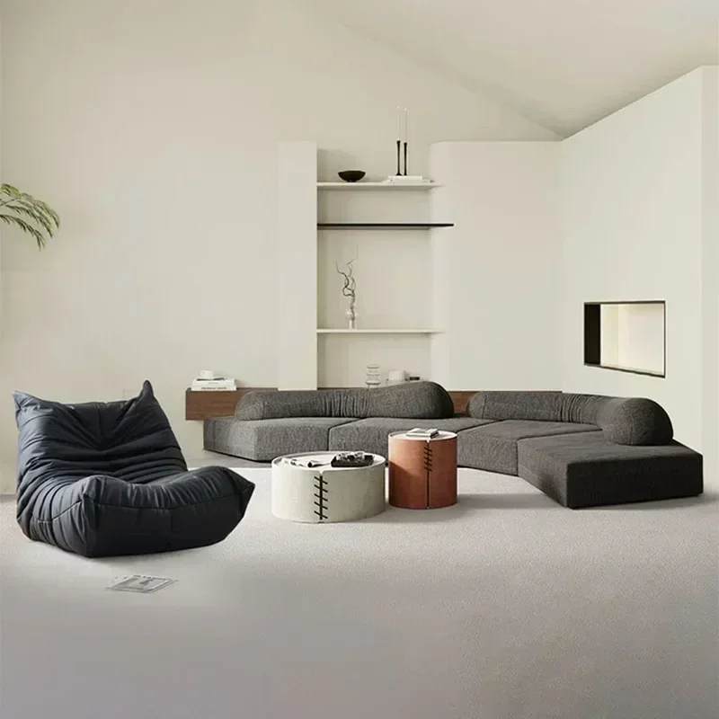 

Luxury Living Room Sofas Nordic Simple White Designer Modern Lazy Sofa Floor Loveseat Sofy Do Salonu Apartment Furniture