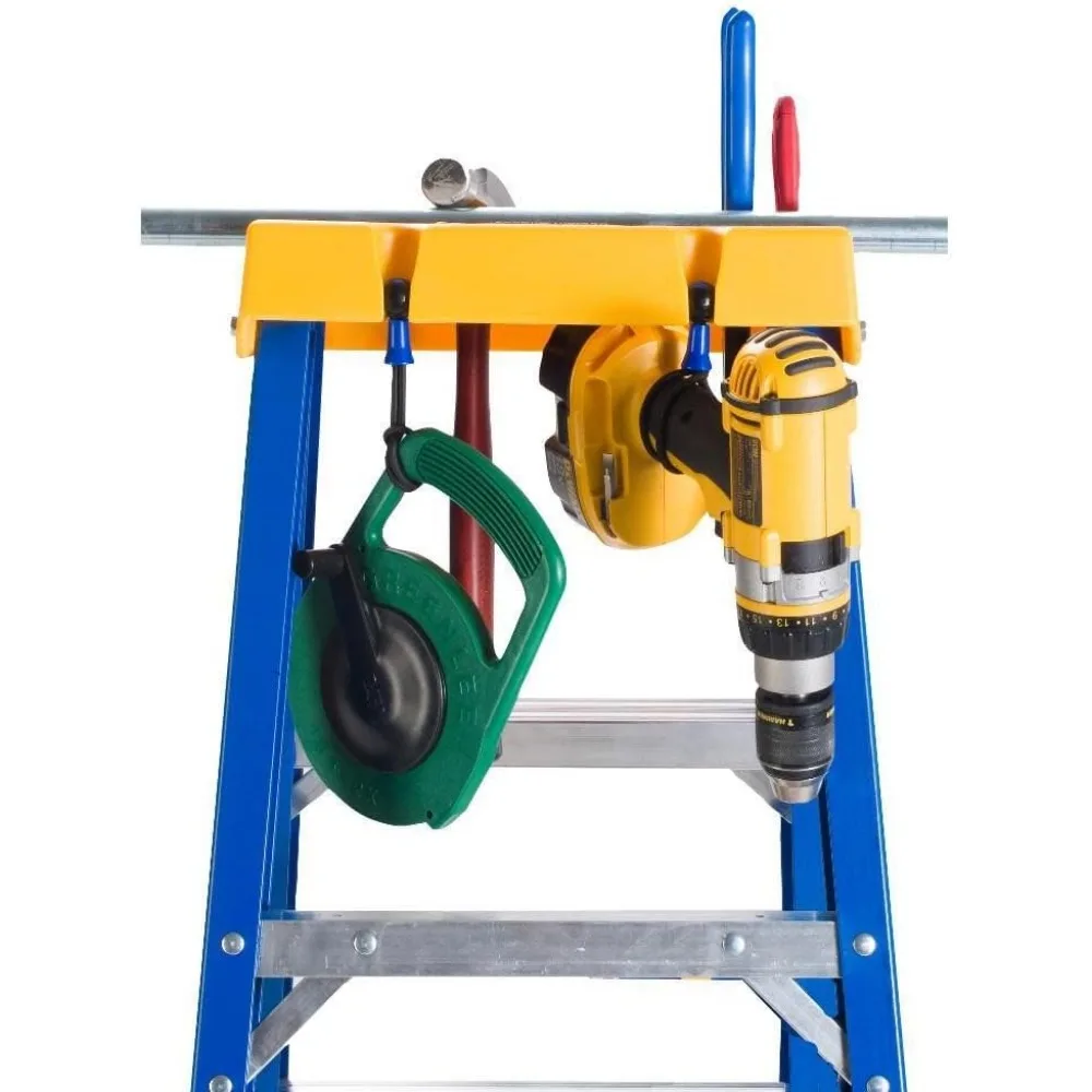 Drabina schodkowa/stacja robocza Werner OBEL04 Old Blue Electrician's, wytrzymałość 170 kg, włókno szklane, 1,2 m