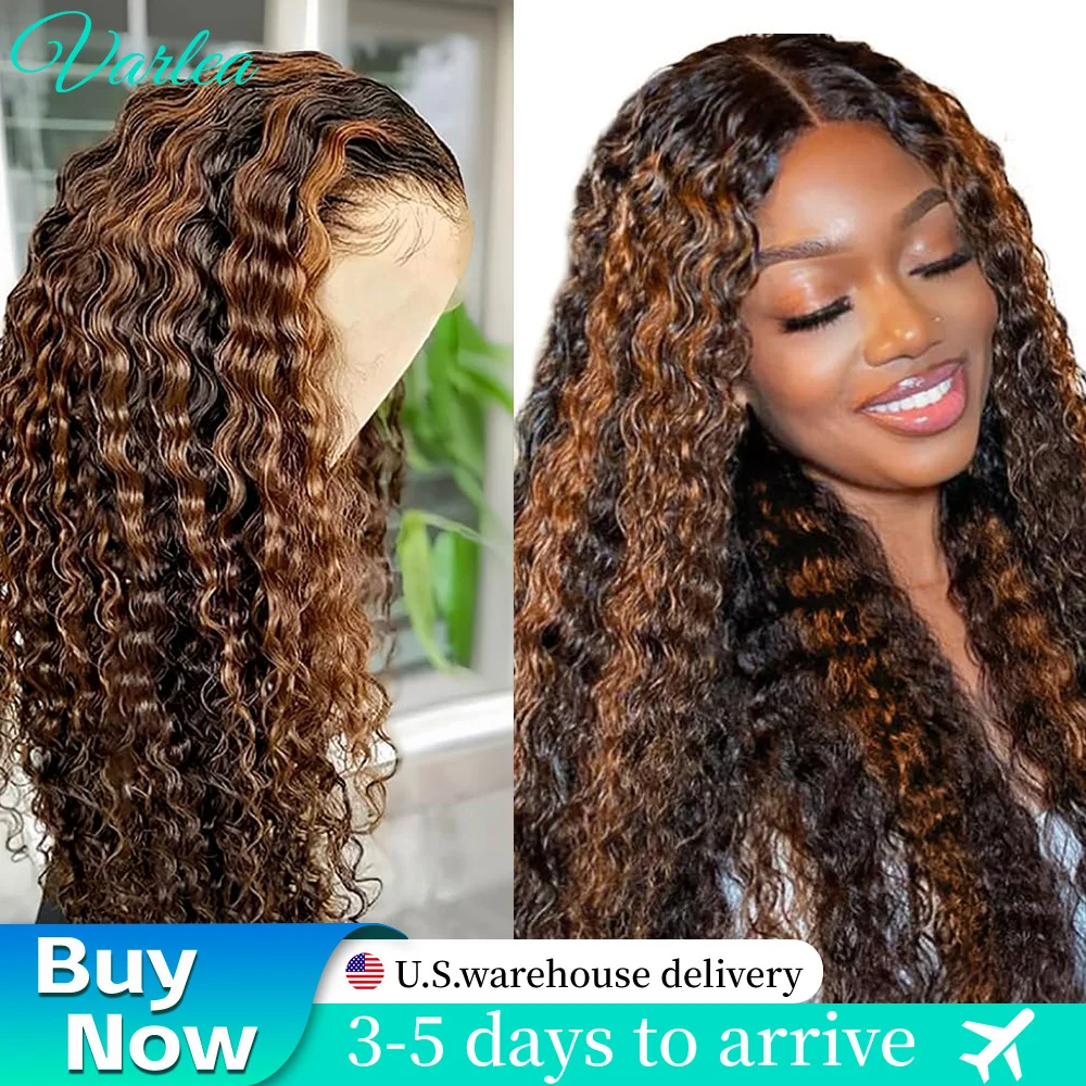 

Varlea 1b/30 Выделенный парик Глубокие вьющиеся 13x6 Hd Кружевной фронтальный парик 13x4 Кружевной фронтальный мелированный парик Человеческие волосы по цвету для женщин