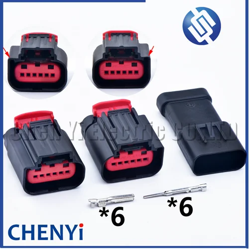 Conector de acelerador de posición de Pedal de 6 pines, medidor de flujo de aire masivo, enchufe 1438153, 5, 1, 1419168, 1, 1, 1419168, 2 para Ford GM