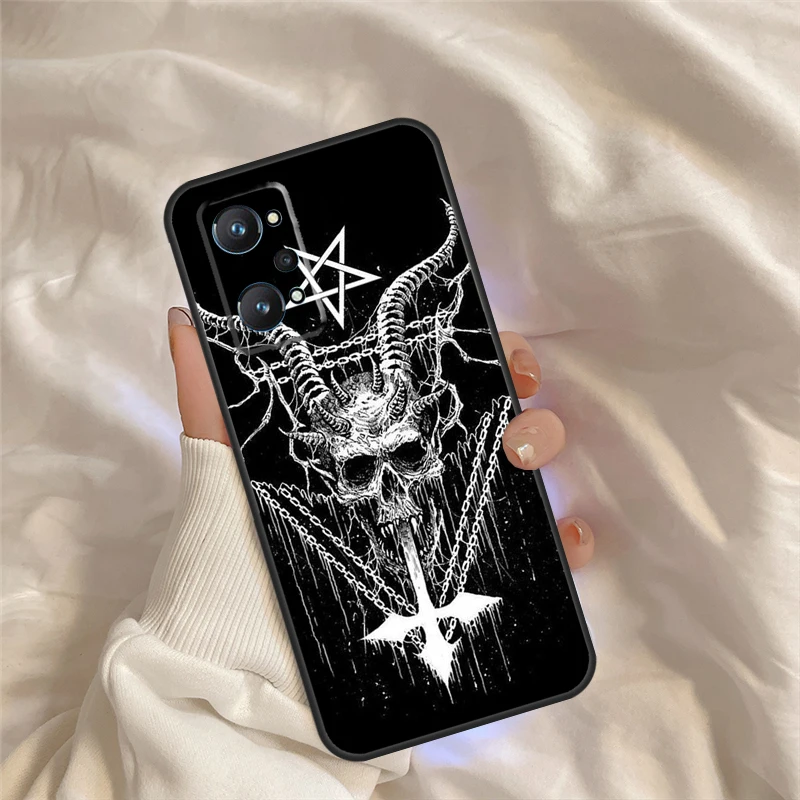 Devil Satan-funda para Realme, C55, C35, C33, C31, C30, C25, C21Y, C15, C11, GT Neo 5, 3, 2, Realme, 9, 10, 11 Pro Plus