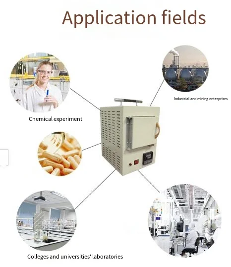Electric furnace integrated program control high temperature studio 2 kW, energy-saving ceramic fiber experimental box type