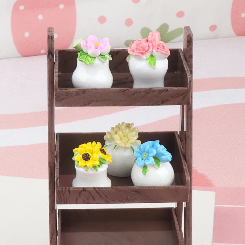 Creative Simulated Bouquets Flower Pots Cream Glue Pendants Handmade Decorations