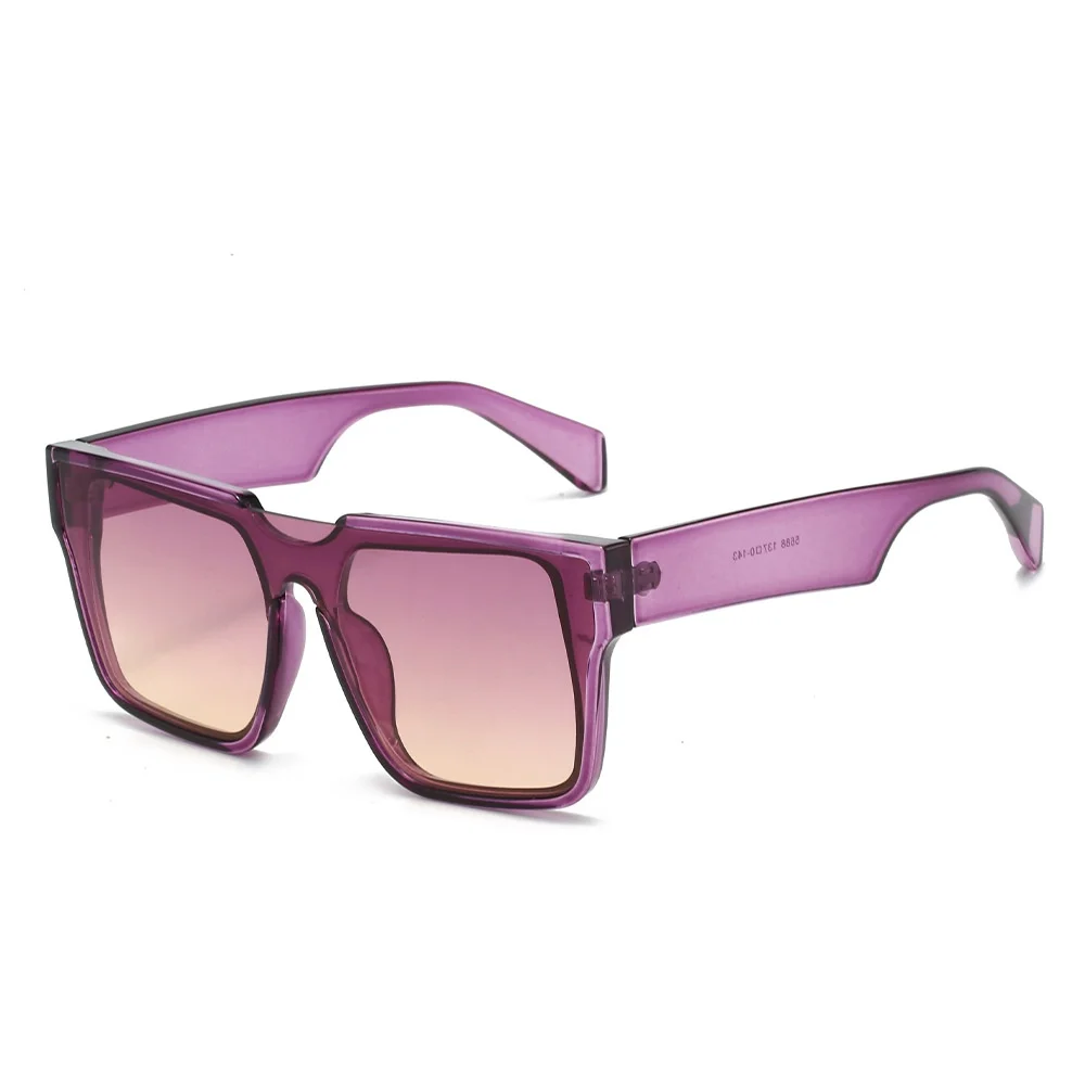 

Fashionable and Versatile Square Large-Frame Glasses, Personalized Men's and Women's Anti-Uv Sunglasses