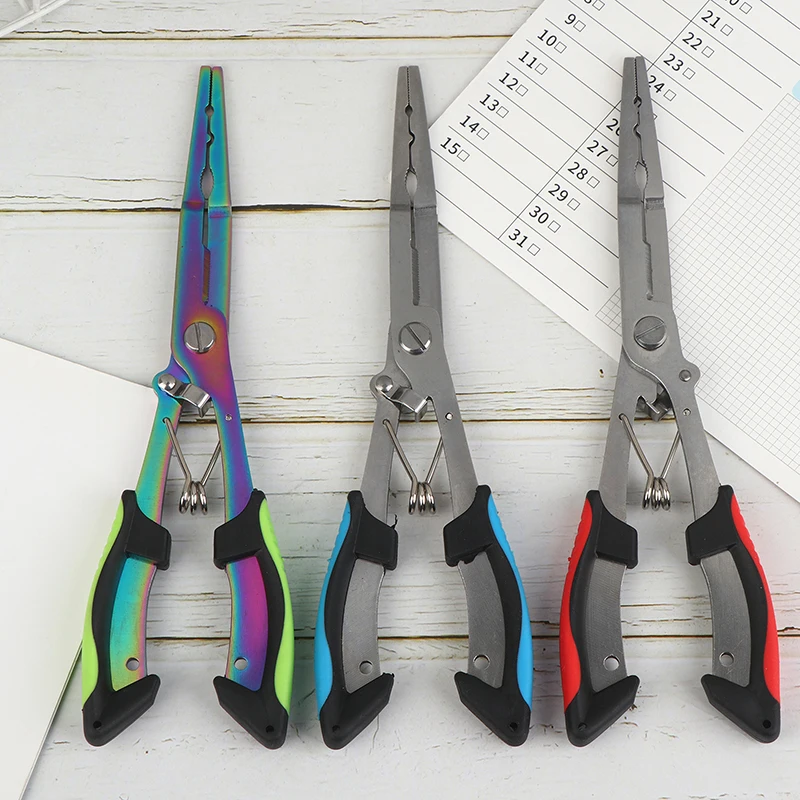 Multi-functional Fish Pliers Ergonomics Anti-slip Cut Fishing Line Fishing Tied Hooks Pliers Outdoor Tools Line Cutter
