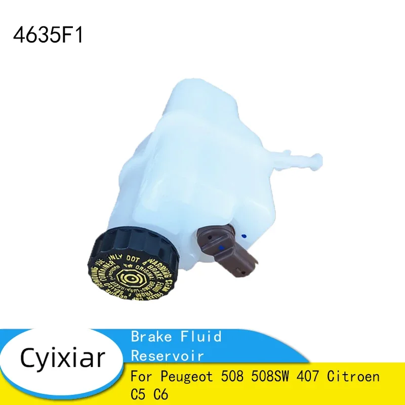 Brand New Brake Fluid Reservoir Brake Oil Pot Assembly With Cover 4635F1 For Peugeot 508 508SW 407 Citroen C5 C6