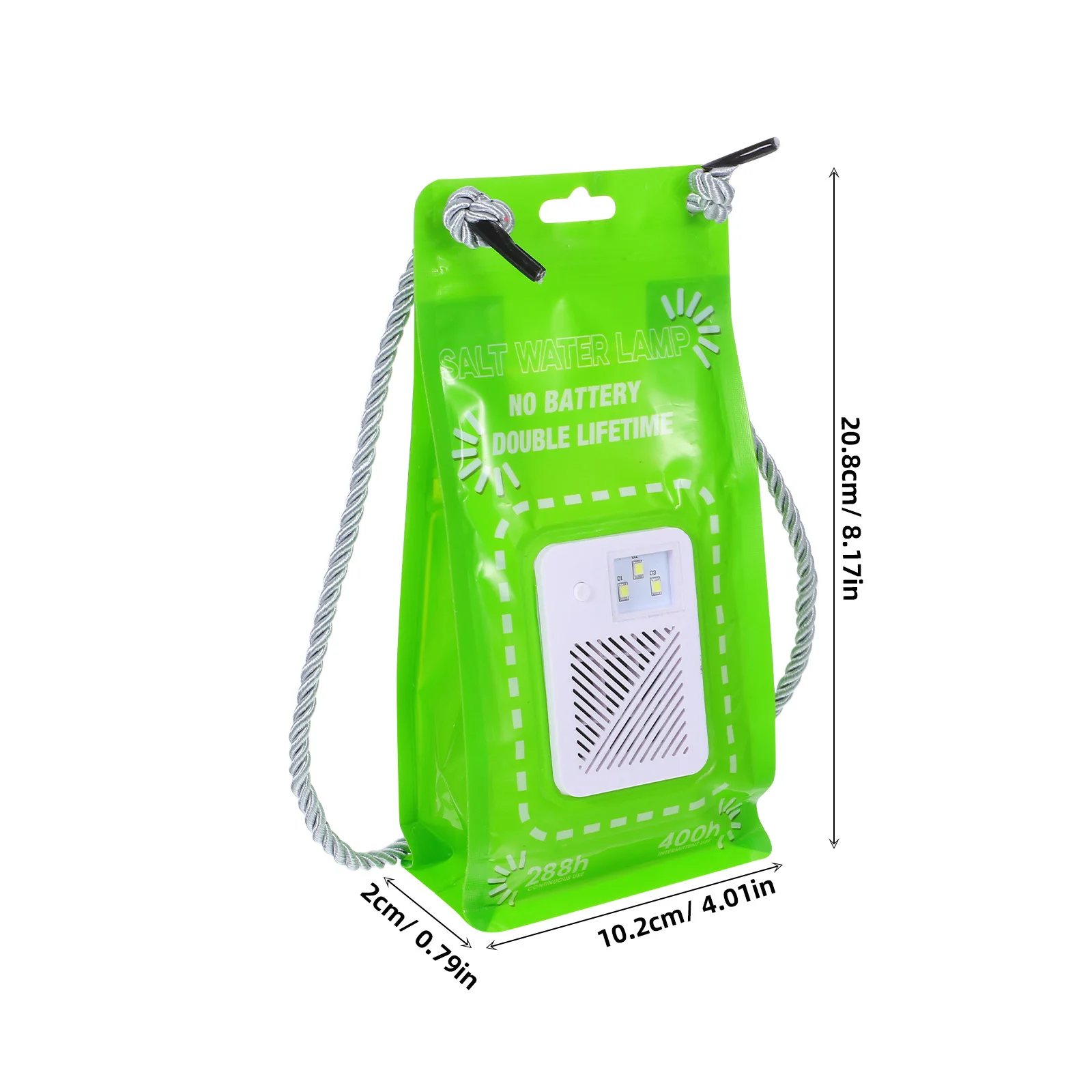 مصباح المياه المالحة في الهواء الطلق: 3 LED 50Lm ضوء الطوارئ المحمول للتخييم خيمة معلقة بقاء والعتاد صديقة للبيئة لا