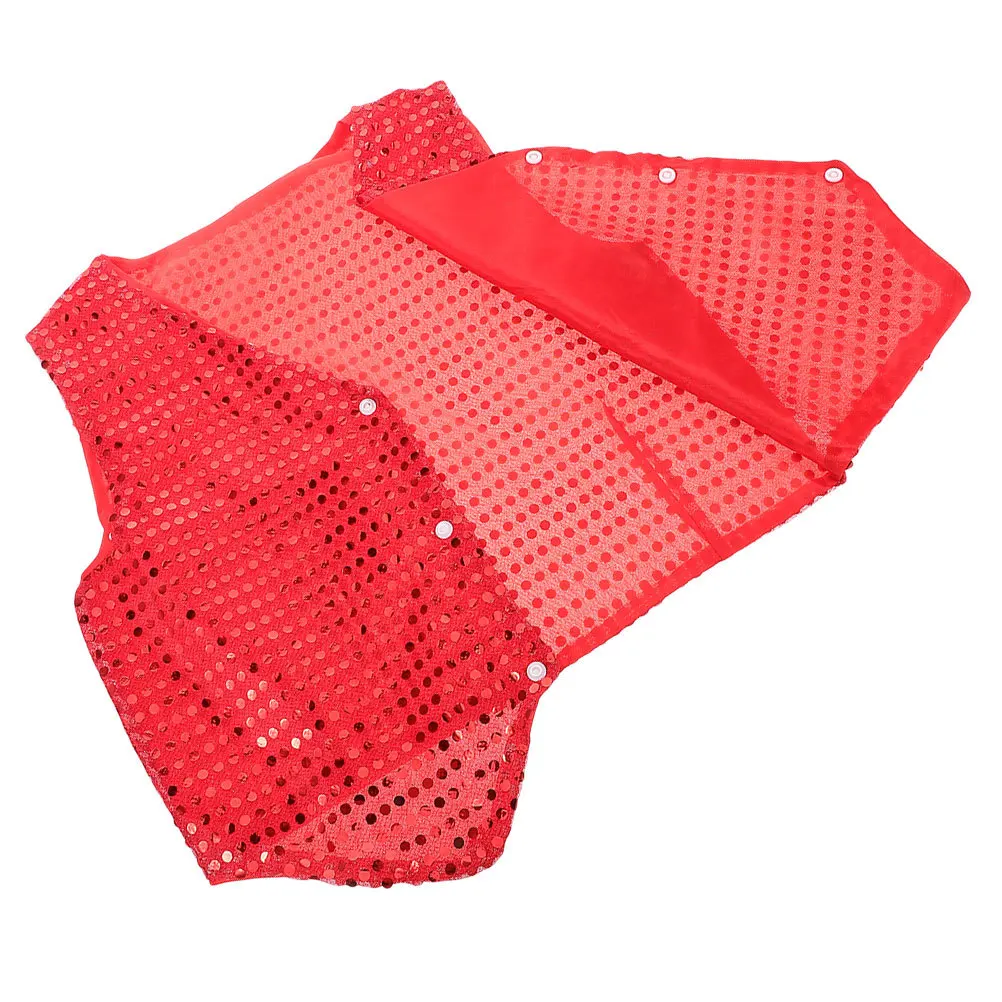 

Sequin Vest Shiny Glitter Costume For Stage Performance Party Outfit 70S Wear Cosplay Attire