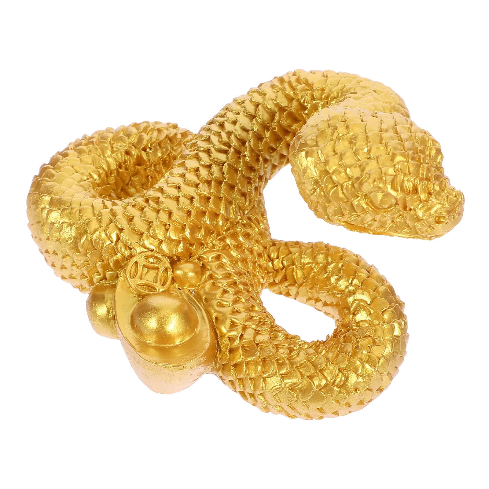 

Creative Resin Snake Statue Household Decoration Desktop Ornament Retro Style Craft For Home Office Party Decor