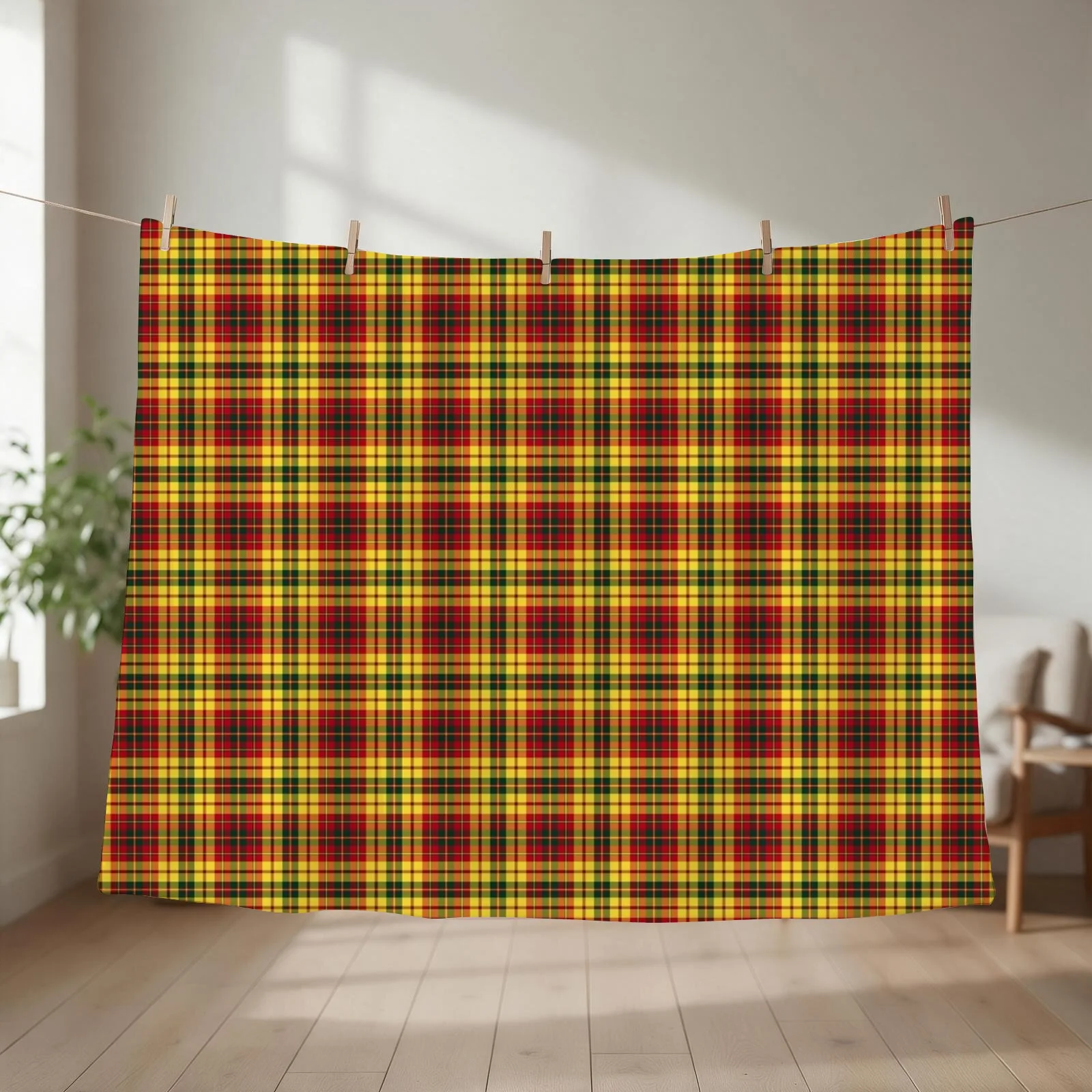 Strathearn Scotland District Tartan Colorful Scottish Plaid Throw Blanket Thermal Luxury St Nap Loose Blankets