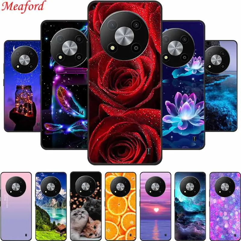 Phone Case For ZTE Blade A73 5G Back Cover Case Black Silicone Shockpoof Soft Funda For ZTE Blade A73 5G Case A 73 6.52