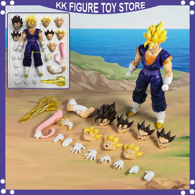 Demoniacal Fit Dragon Ball Z SHF Super Saiyan SSJ Vegito Trump Card Vegetto Son Goku Vegeta Anime Action Figure Model Toys