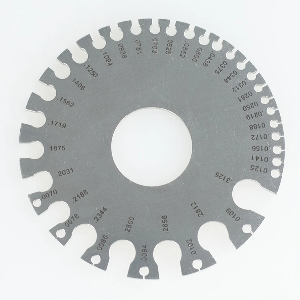 

Metal Sheets Welding Thickness Round Wire Gauge Thickness Ruler Gauge Diameter Stainless Steel Measurer Tool