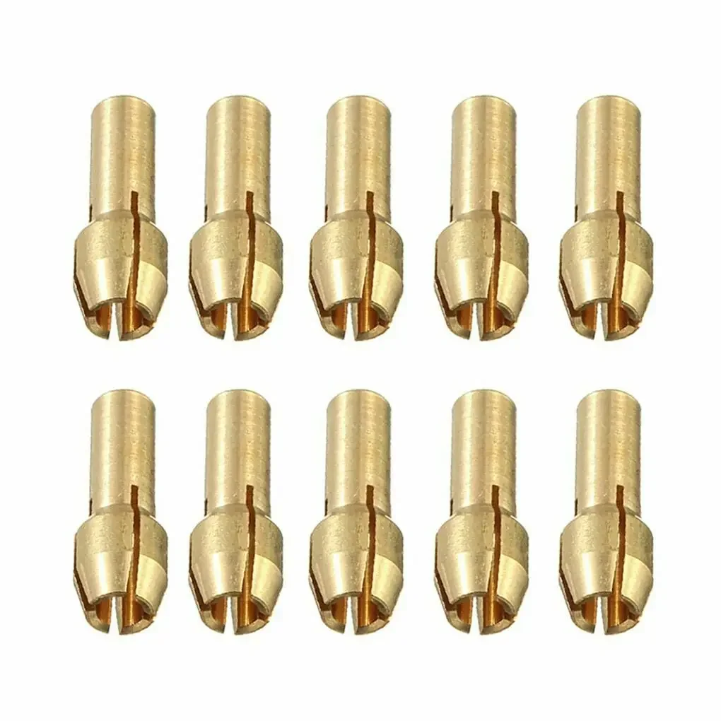 11 PCS/lot Mini Drill Brass Collet Chuck For Rotary Tool 0.5-3.2mm Clamping Brass Nut Power Tool Accessories Set