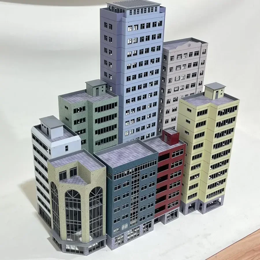 HO Schaal 1/87 Stadstrein Bouwstenen Set Miniaturen DIY Craft Toy Kit Creatieve Hobby's