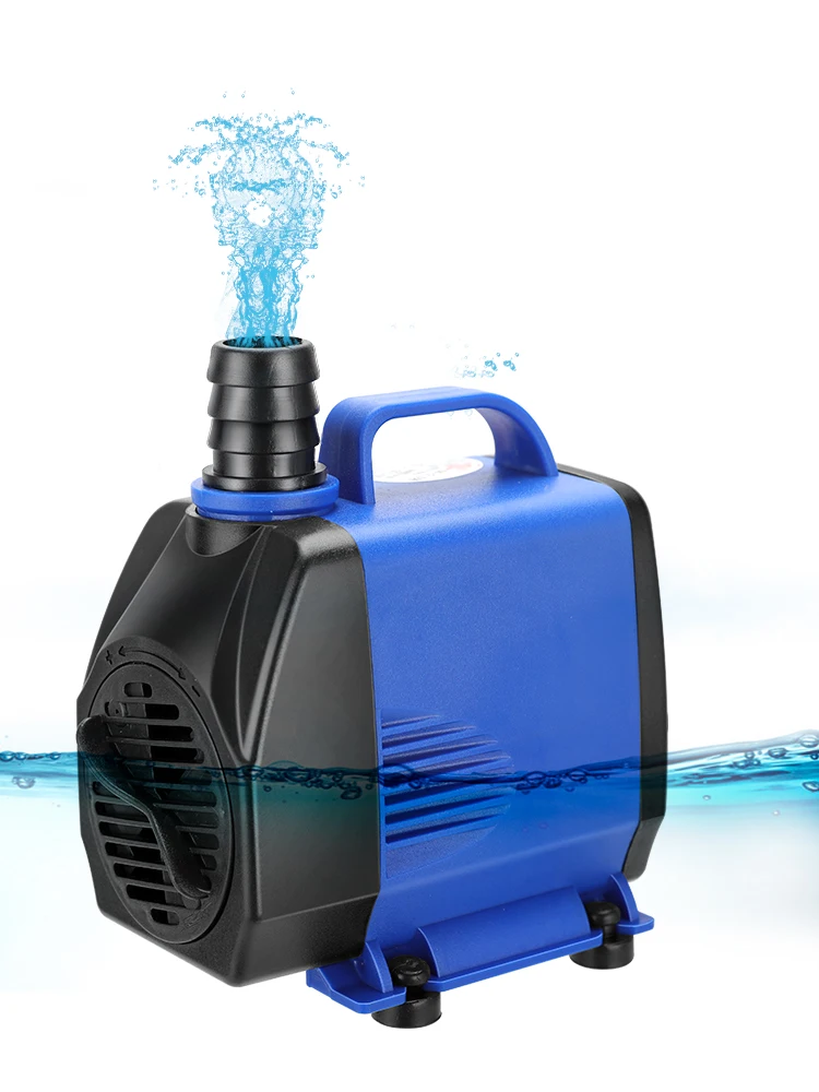 

3200L/H 75W Submersible Pump 3.2m High-lift Ultra-quiet Water Pump 1.8m Power Cord Fountain Pump 2 Nozzles for Pond Aquarium