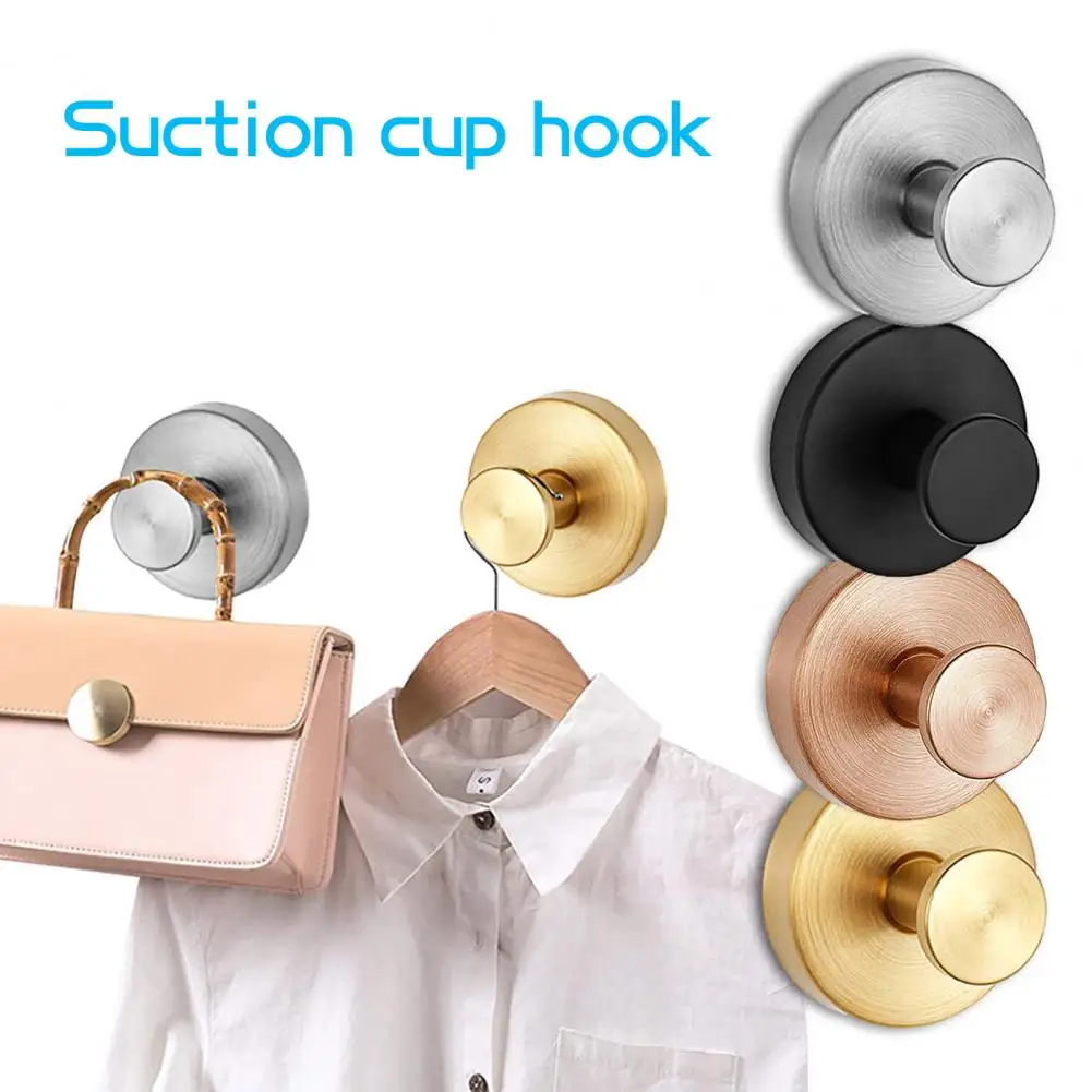 1Pcs Suction Cup Hooks 11Lbs Load-capacity Drill-Free Installation Bathroom Towel Hangers Storage Hooks