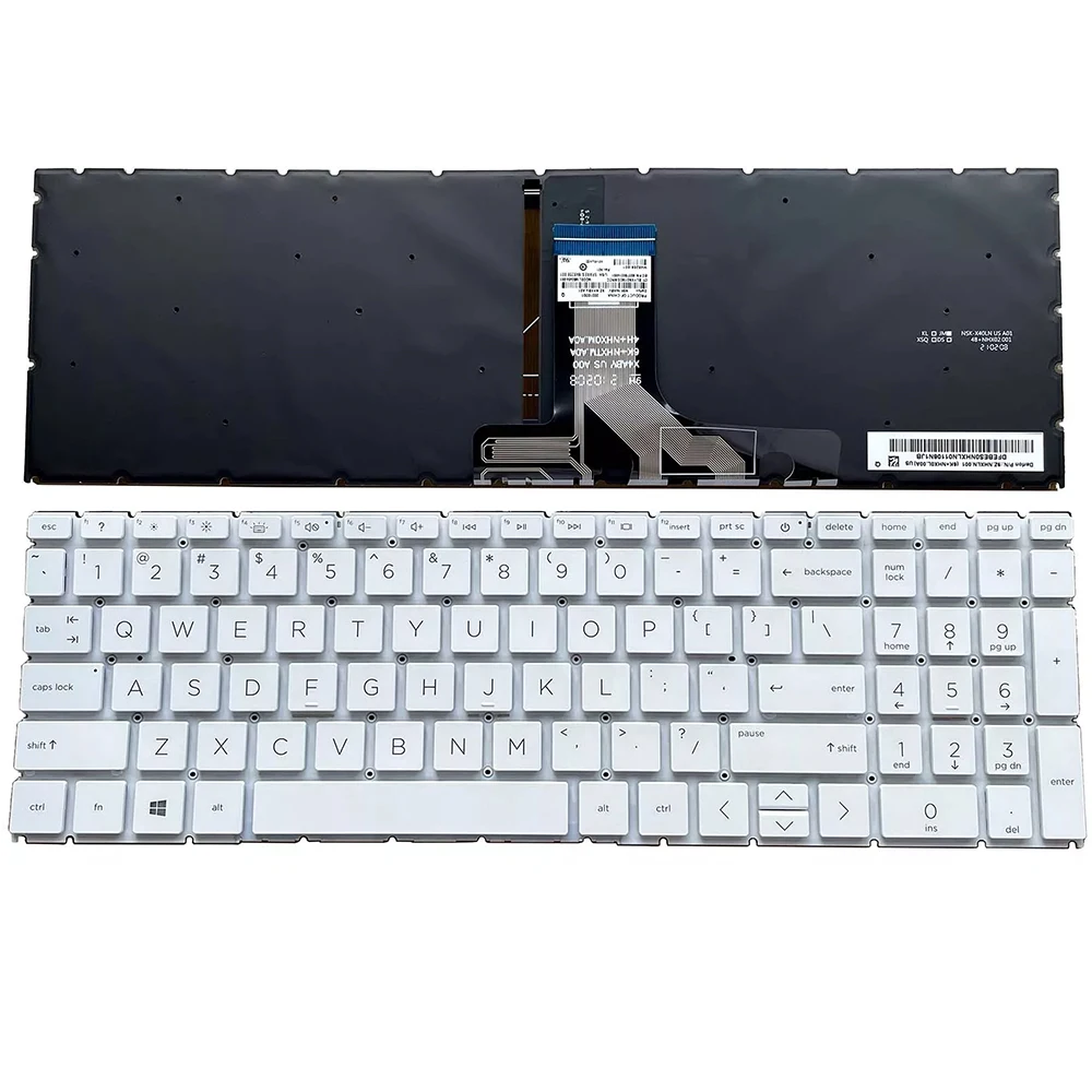 

Клавиатура ноутбука с подсветкой США для HP M01119-001 HPM19N7 AEG7HU01140 M45127-001 M45129-001 Белый