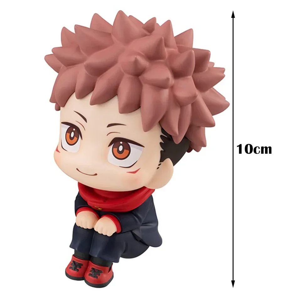 10 cm Jujutsu Kaisen Q-Sitzende Anime-Figur, PVC-Modell, Yuji Gojo Megumi Nobara Figur, Auto-Desktop-Dekoration, Geschenk für Anime-Liebhaber – Detail 8