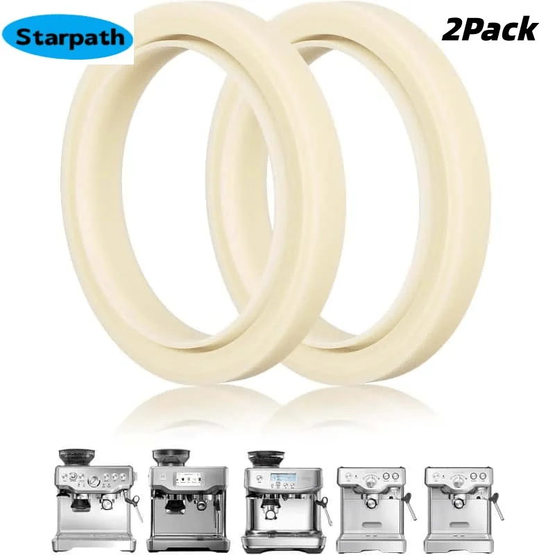 Paquete de 2 juntas de silicona de 54 mm para máquinas de café expreso Breville/Sage, compatibles con 870/880/878 y más, anillo de vapor de repuesto