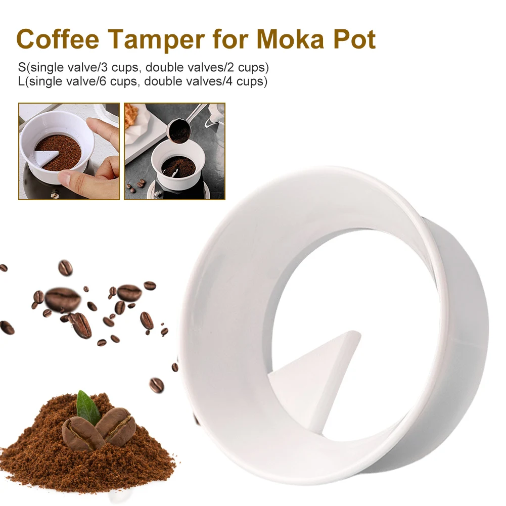 

85MM Coffee Tamper for Moka Pot Rotary Powder Dosing Ring Coffee Distributor Leveler Espresso Tools