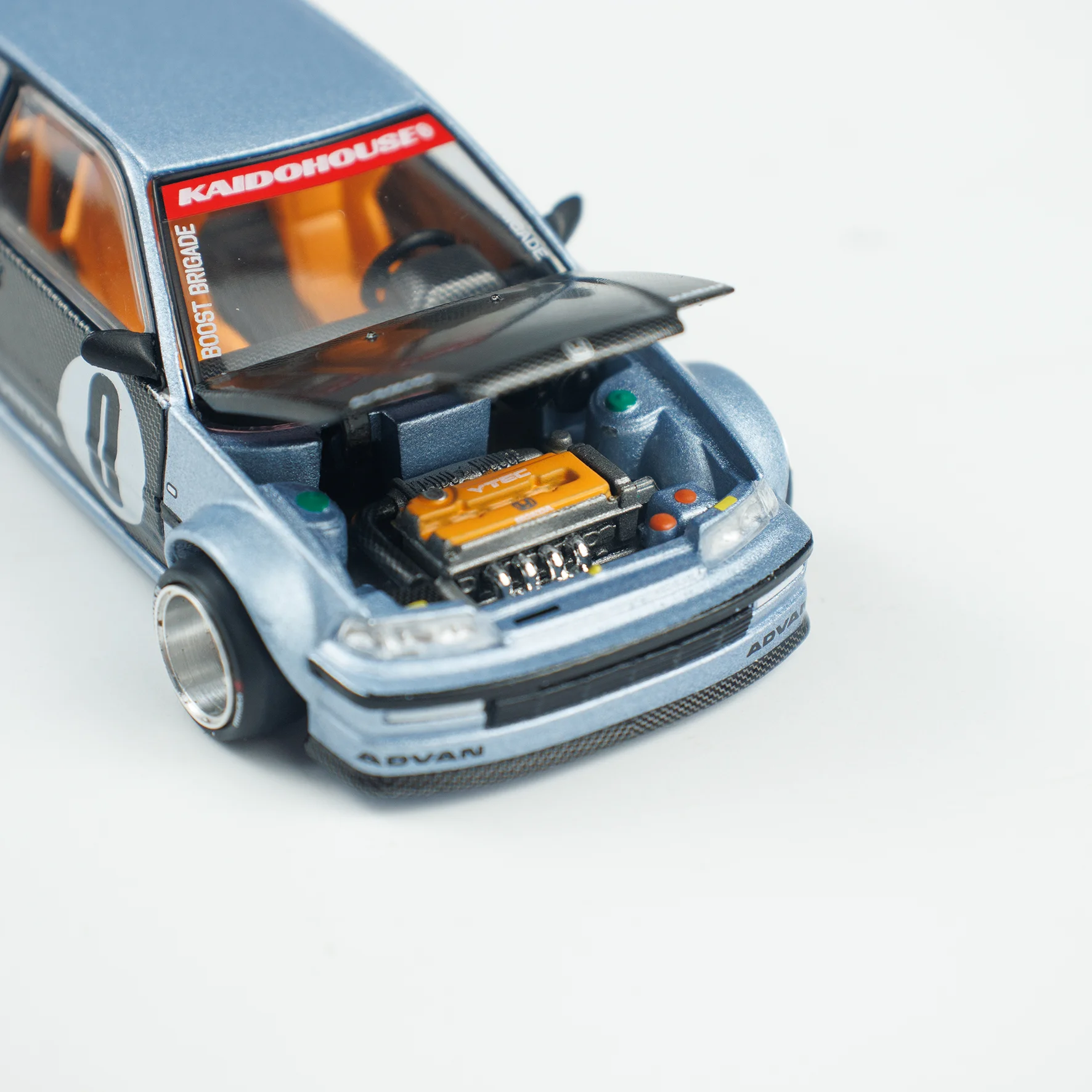 Kaido House MINIGT 1/64 Honda Civic (EF) Kaido Roulette V1 Alloy Car Model Children Gifts
