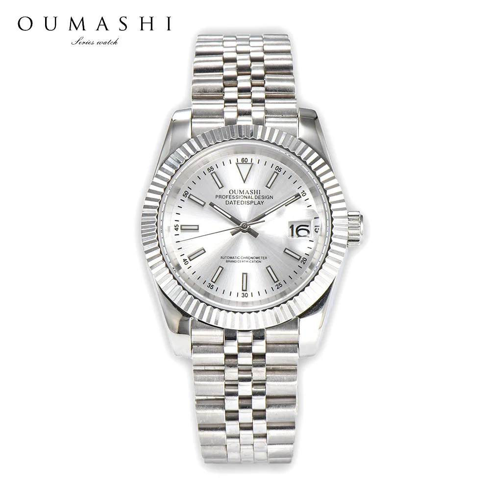 36/39mm Men's watch Sapphire glass Stainless steel 10bar waterproof case NH35 movement NH35 watch for men DIY logo watch custom