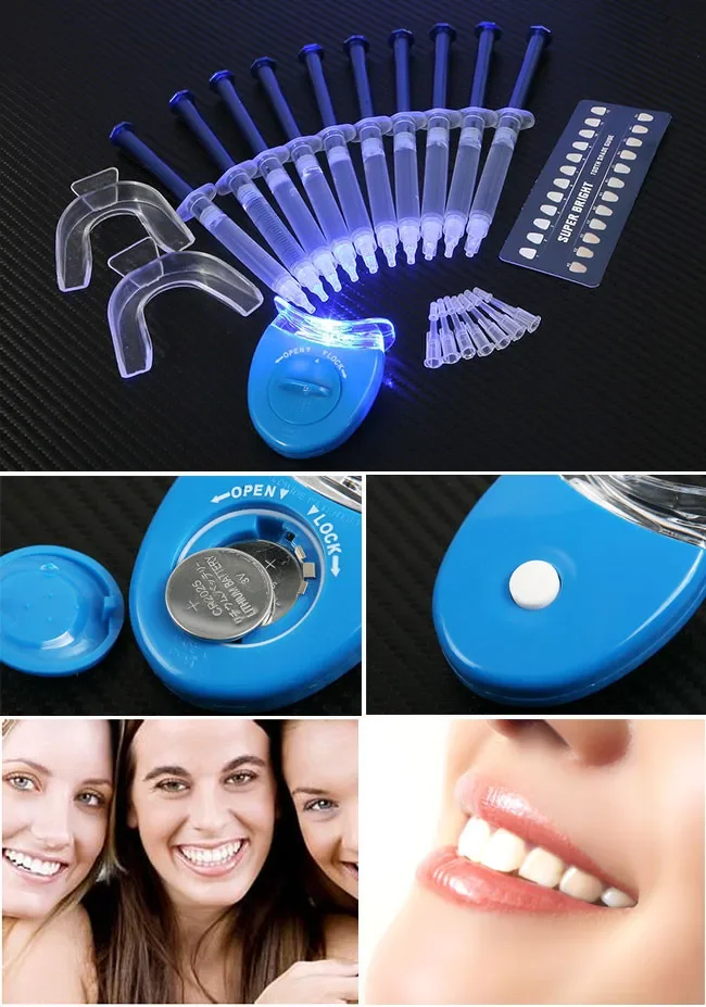 HOME Teeth Whitening Kit 44% Peroxide Dental Whitener Tooth Bleaching Gel Kit Brightening Dental Equipment Oral CARE