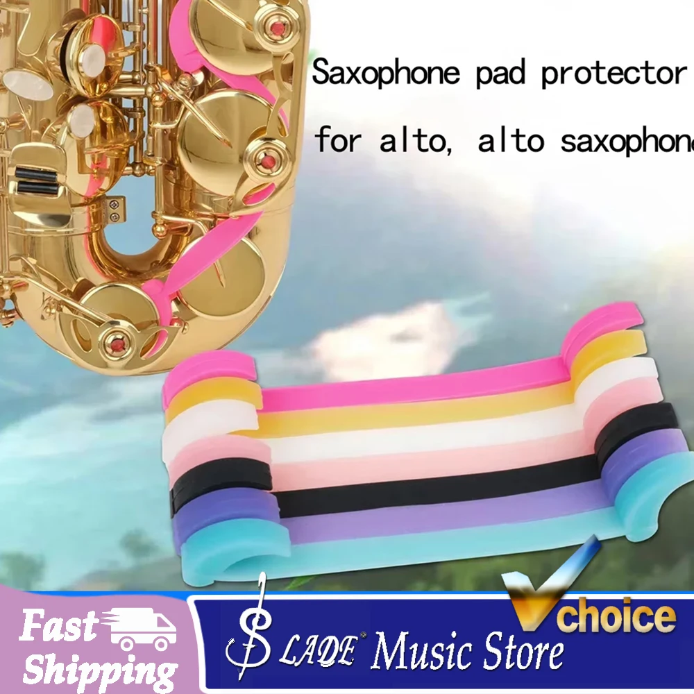 3Pcs Saxophone Pad Protector Silicone Anti-Sticking Key Cushion for Alto Tenor Sax Saxophone Leather Pad Protection Accessories