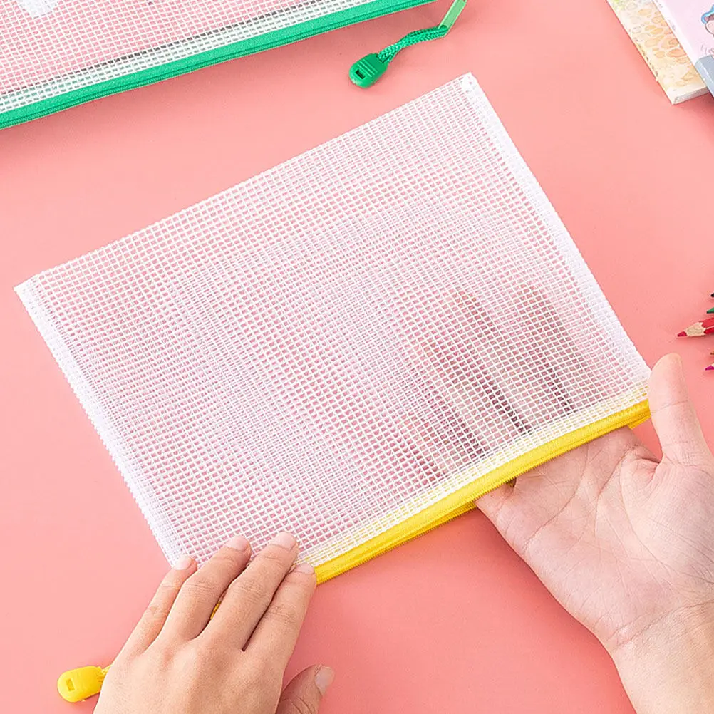 

24 шт. прозрачных пакетов для файлов из ПВХ с застежкой-молнией для хранения офисных документов, портативный домашний органайзер, водонепроницаемый контейнер для файлов