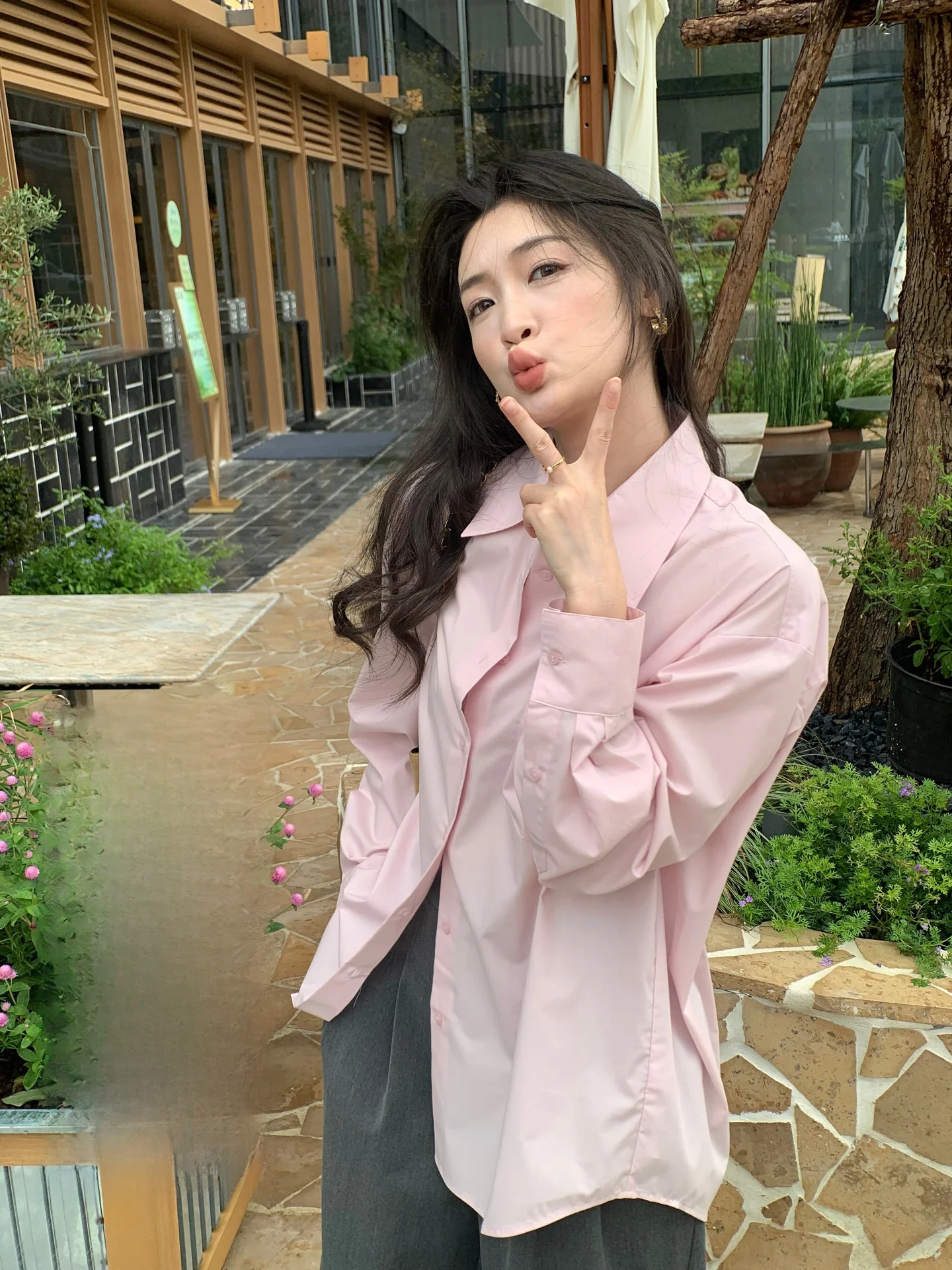 

Folelse Long Sve Slim Fit Women's irt Versatile Commute Sle Comfortable Polyester Cotton Blend Cool Sensation Thin Fabric