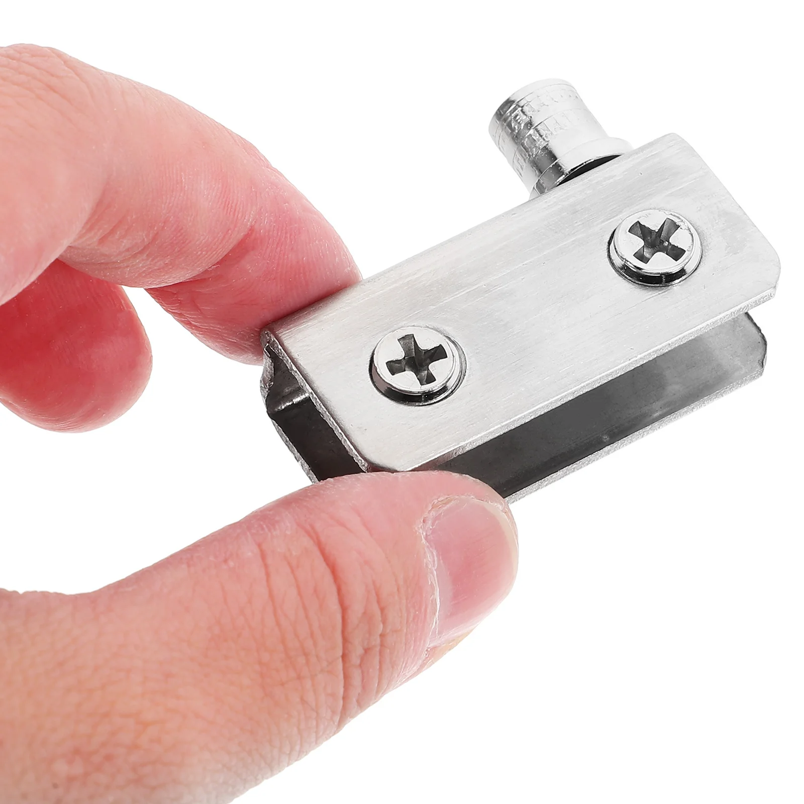 4 قطعة مفصل باب زجاجي من الفولاذ المقاوم للصدأ متين وسهل التركيب للاستحمام والحمام بدون إطار معدني هادئ يدوم طويلاً