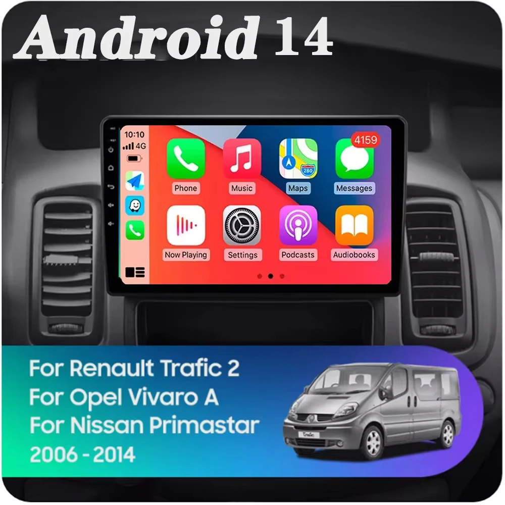 أندرويد لرينو ترافيك 2 لأوبل فيفارو أ لنيسان بريماستار 2006 - 2014 راديو السيارة الوسائط المتعددة مشغل فيديو الملاحة لتحديد المواقع #2