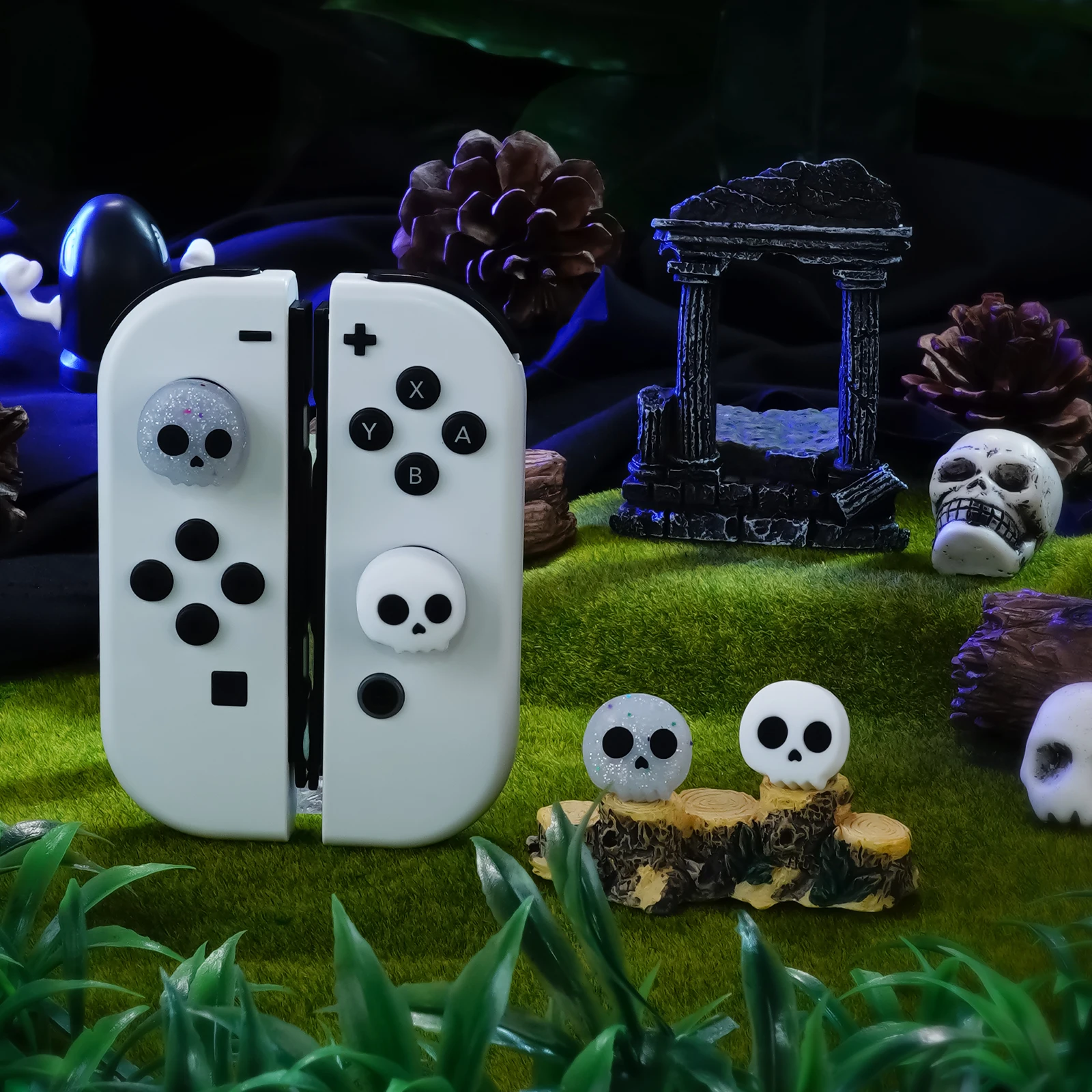 Cartoon Girl Switch Case Compatible with Nintendo Switch OLED / Switch NS,with 4 Joystick Caps,Dockable case for Switch Joy-con