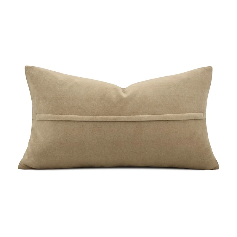 Minimalist Tie-Dye Pillow Cover Set | Soft Velvet Cushion Cases with Earth Tone Abstract Pattern | Wabi-Sabi Style Sofa Bedroom