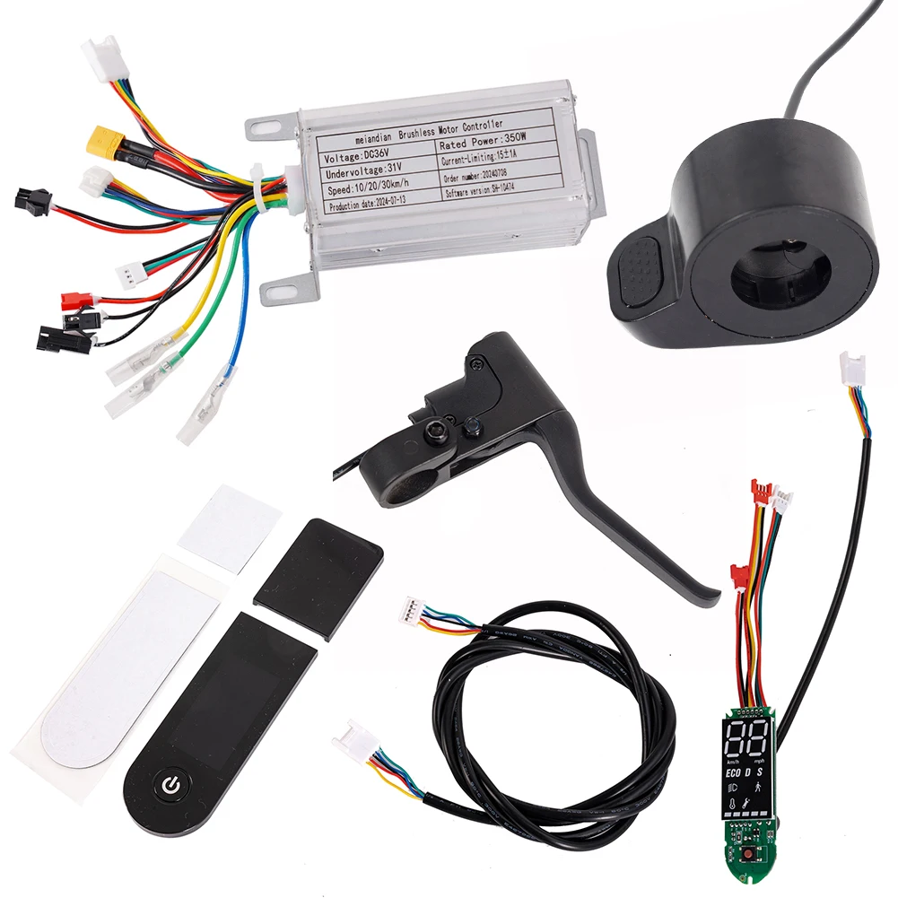 For E-Scooter Electric Scooter Kit 36V 350W Controller 32-bit MCU APP Hover Board Controller Brake Energy Recovery LED Display