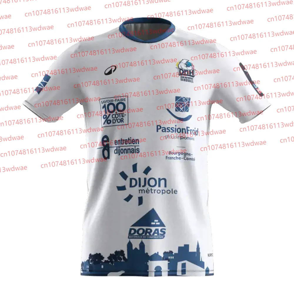 T-Shirt für Herren 2026 Frankreich Dijon Métropole Handball-Shirt Jugend Kind Sportbekleidung Trainingsuniform Handball Handball-Trikot-Set