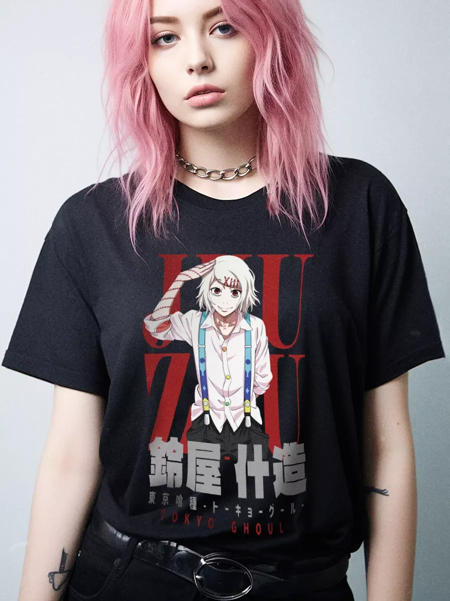Camiseta de Anime japonés Tokyo Ghoul para niñas, Camisa de algodón para niños de 2 a 15 años, ropa familiar para madre e hija