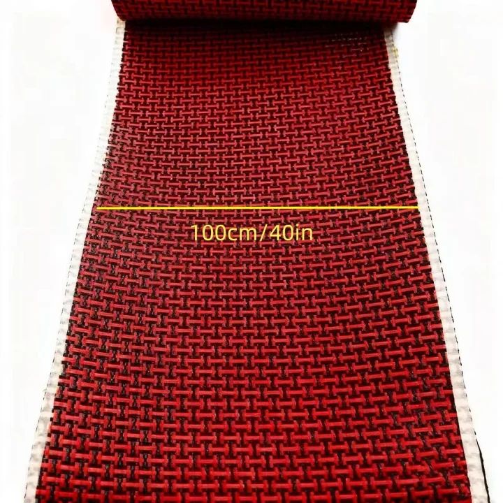 

3K 200gsm red Kevlar and carbon fiber blended fabric P blended carbon fiber Kevlar fabric width 100cm (40in) continuous