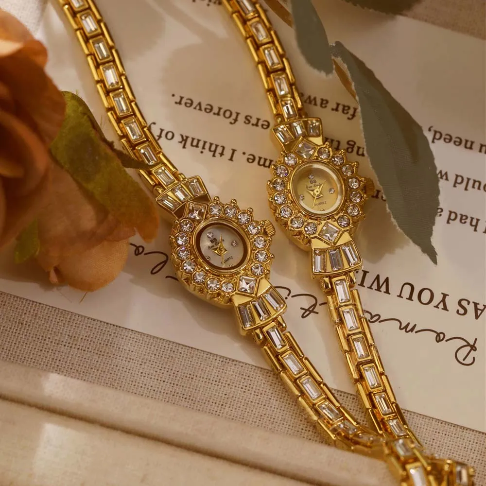 

Роскошные женские часы, новинка 2025, золотые, серебряные наручные часы с бриллиантами, элегантные водонепроницаемые часы с маленьким циферблатом, кварцевые часы, подарок для женщин