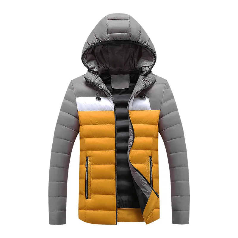 

Men Nice Winter Brand Pop Casual Warm Thick Jacket Parkas Coat Men Pop Autumn Outwear Windproof Hat Parkas Jacket