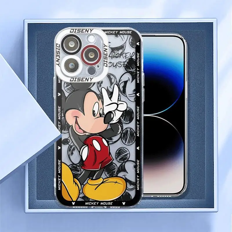 Disney Mickey Minnie Mouse etui na telefon Honor X8a X8 4G X9a 5G 90 Lite X8 przezroczysty miękki etui