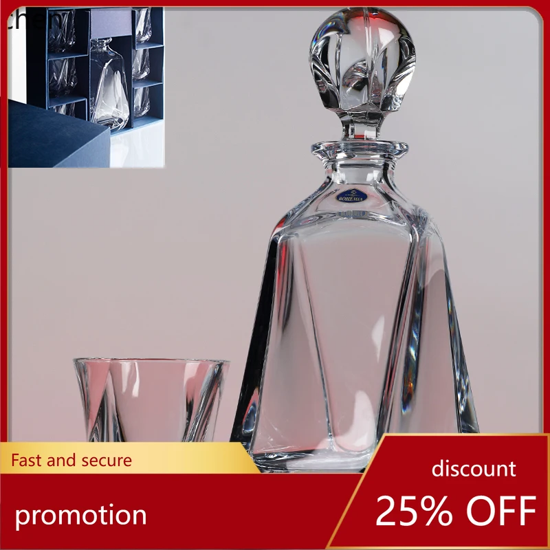 

ZML Crystal Glass Wine Set High-end Wine Bottle Sealed Empty Wine Bottle Decanter