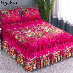 Bed Sheets Bedroom Fashion Modern Washed Protective Comfortable Skin-friendly Mattress Bedspread Luxury Dormitory Fade Resistant