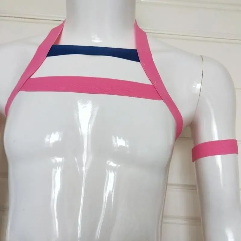 49mf nam cơ thể ngực ngực raves trang phục sexy punk ngực khai thác dây đai tiệc tùng