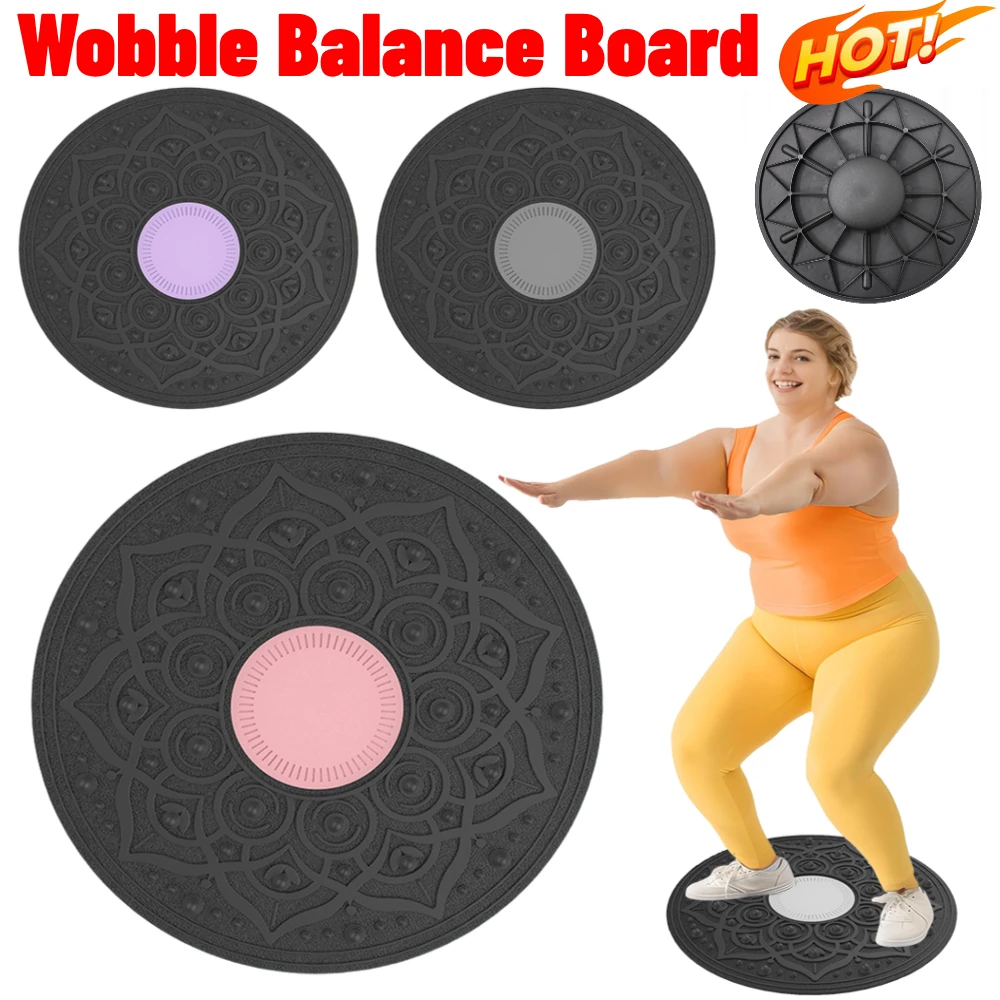 Wobble Balance Board Balance Exerciser Rutschfester Balance Trainer Erwachsene Tragbares Yoga Swing Balancing Board Ganzkörperübung