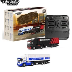 Turbo Racing C50-T 1:76 C50 Remote Control Truck Simulated Vehicle Lights and Horn RTR Version Toy Car